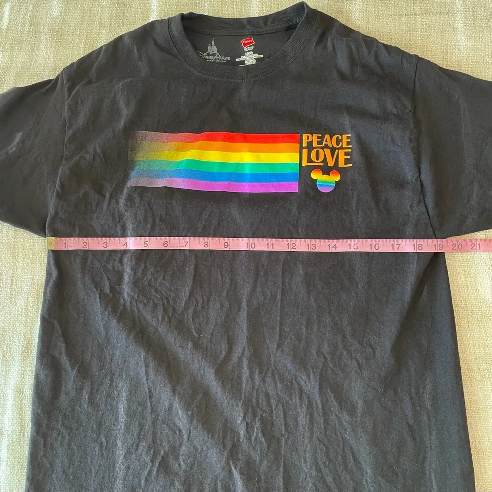 Peace Love Mickey Rainbow Pride Tee - Image 13