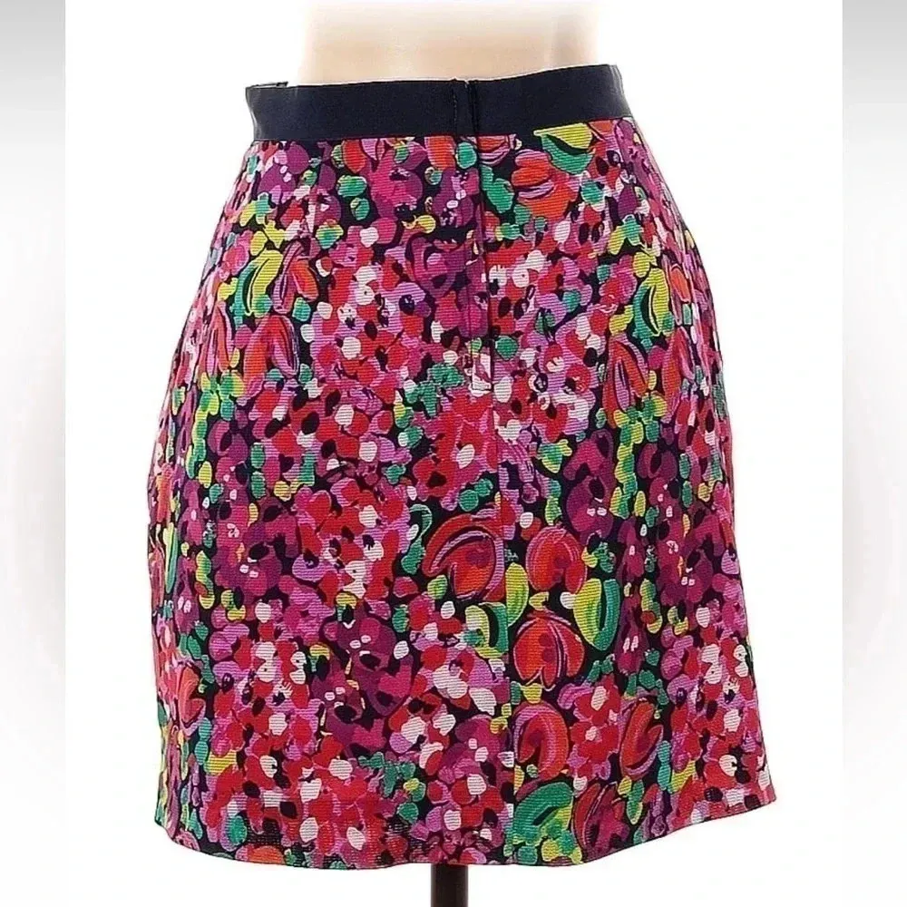 Lilly Pulitzer | Clover In Wild Confetti Red Pink Floral Skirt Size 2 XS - Image 2