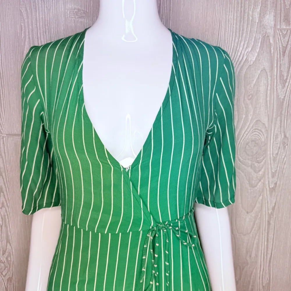 Faithful the brand rivers wrap short sleeve long maxi dress size xs - Image 3