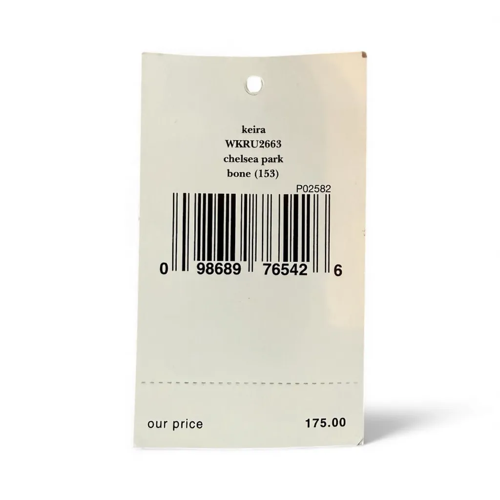 Kate Spade Chelsea Park Bone Color Clutch Keira with Black Bow Gold Card Slots - Image 3