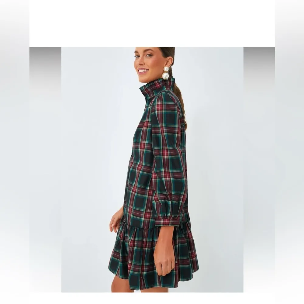 Tuckernuck Palmerston Dress Size S | Highland Tartan Holiday Midi Retail$228 NWT - Image 7