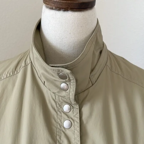 lightweight‎ long thin waterproof tan coat, XS - Image 4
