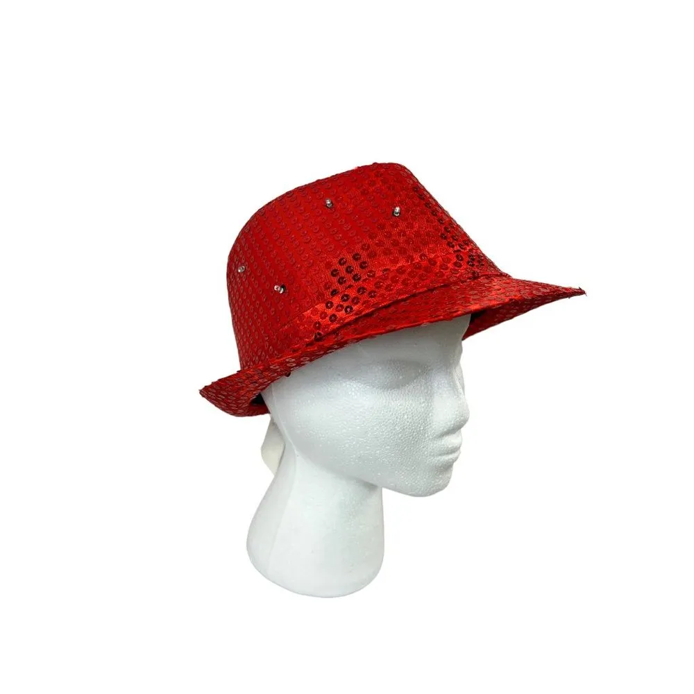 Ruby Red Sequin Hat - Image 2