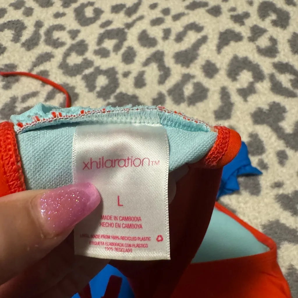 Aerie Red and Blue Bikini Set - Image 3