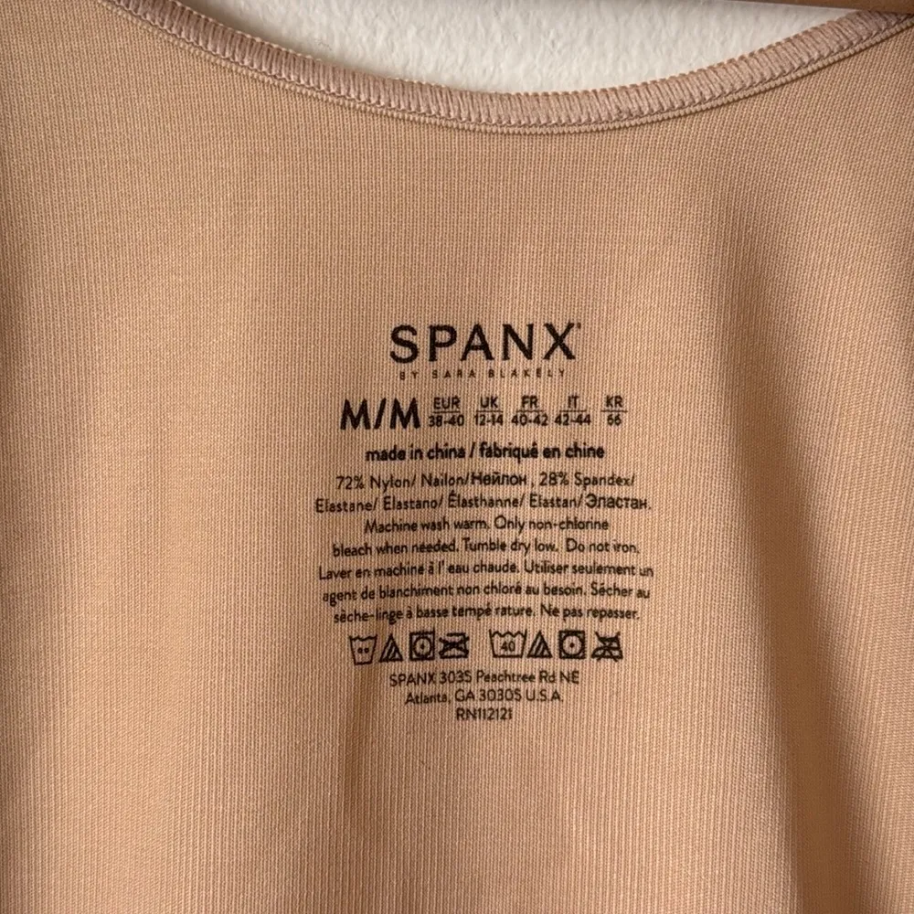 SPANX M Tan Fitted Shaping Tank Top - Image 2