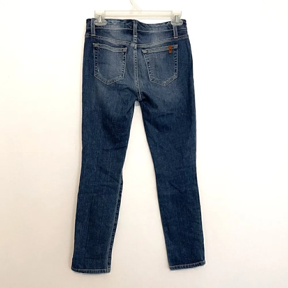 JOE'S JEANS JOES JEANS Keagan Skinny Ankle Distressed Jeans Dark Wash Ripped 25 - Image 10