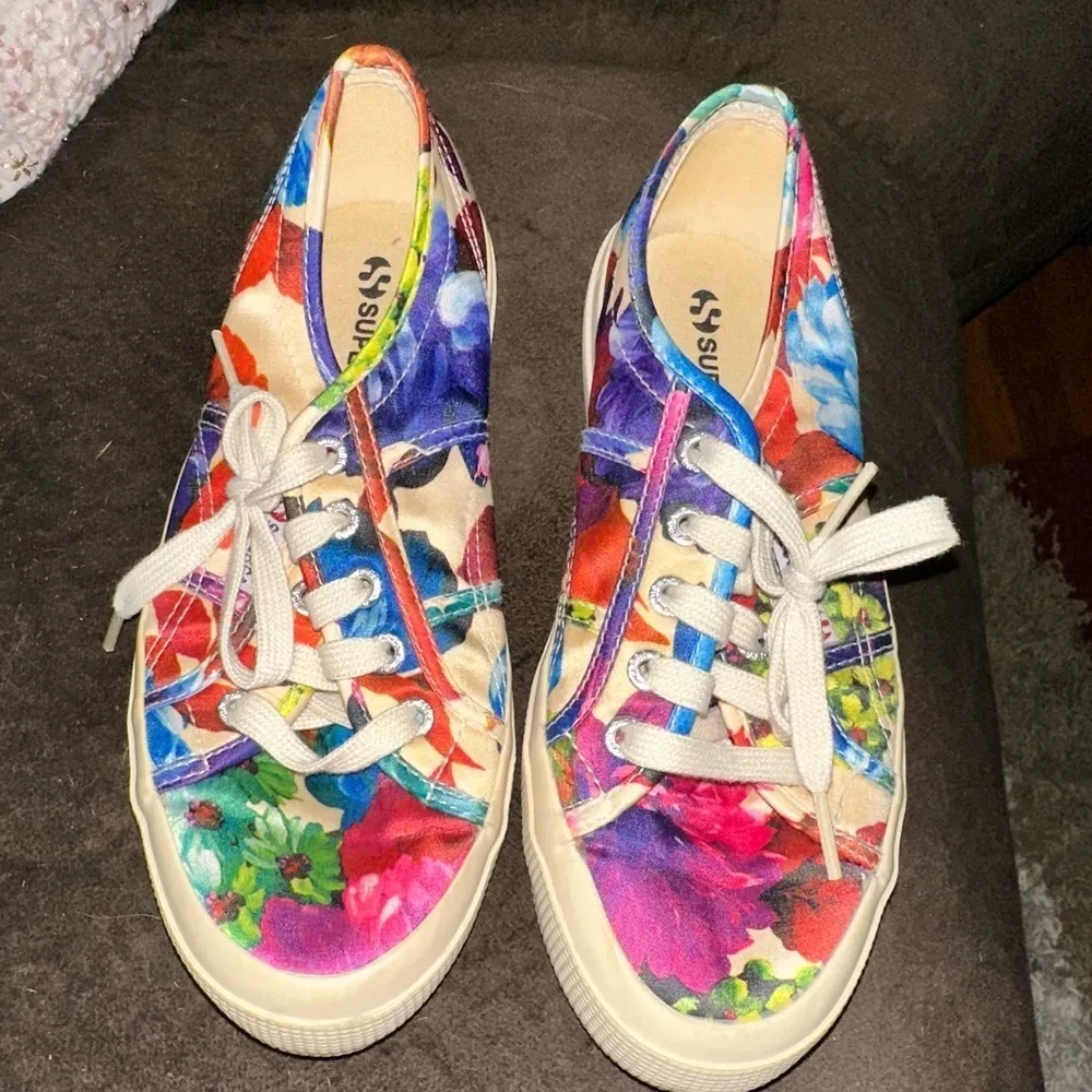 Superga Colorful Floral Hawaiian Floral Sneakers - Image 9
