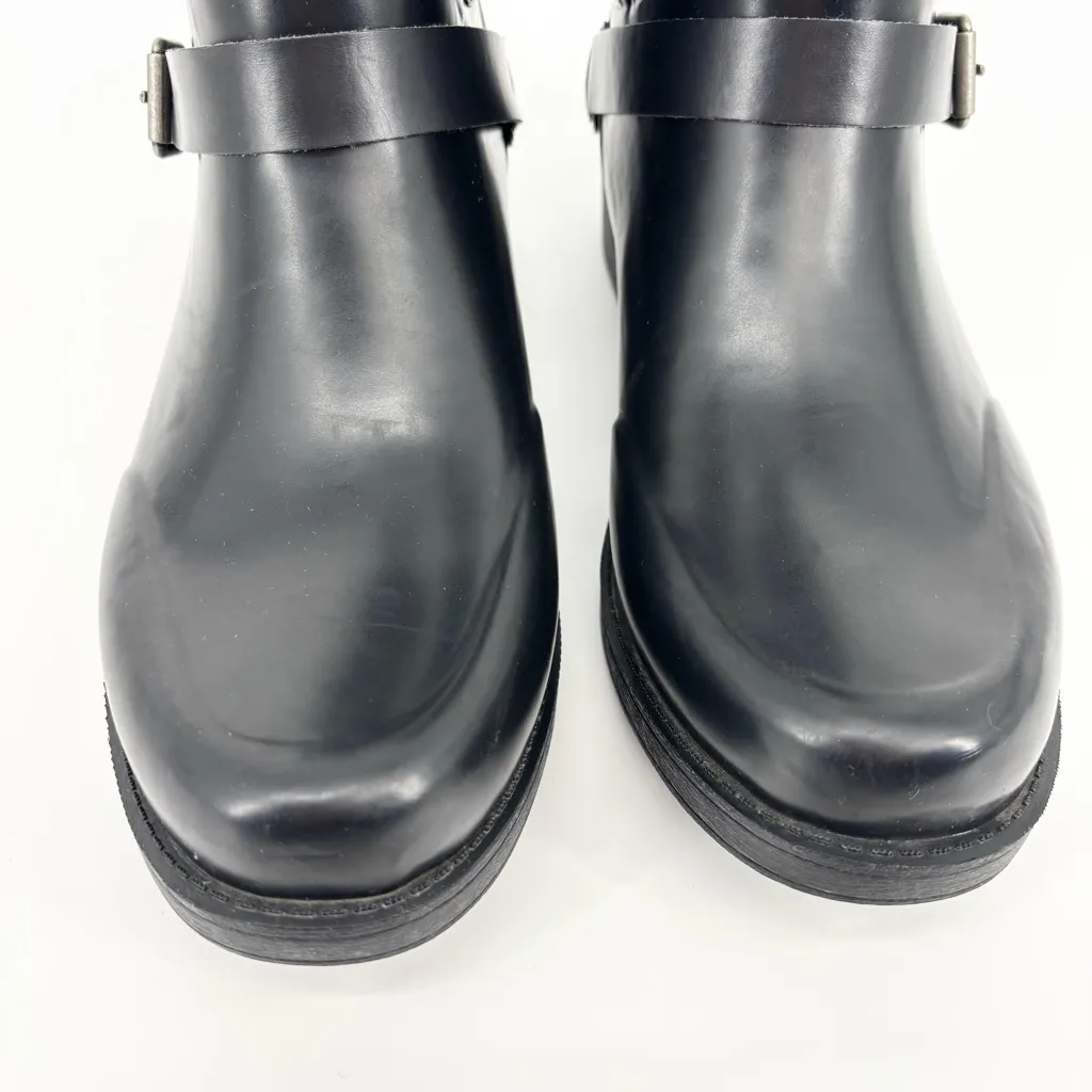 UGG Sivada Boots Black Waterproof Suede Rubber Size 11 Rain Boots - Image 4