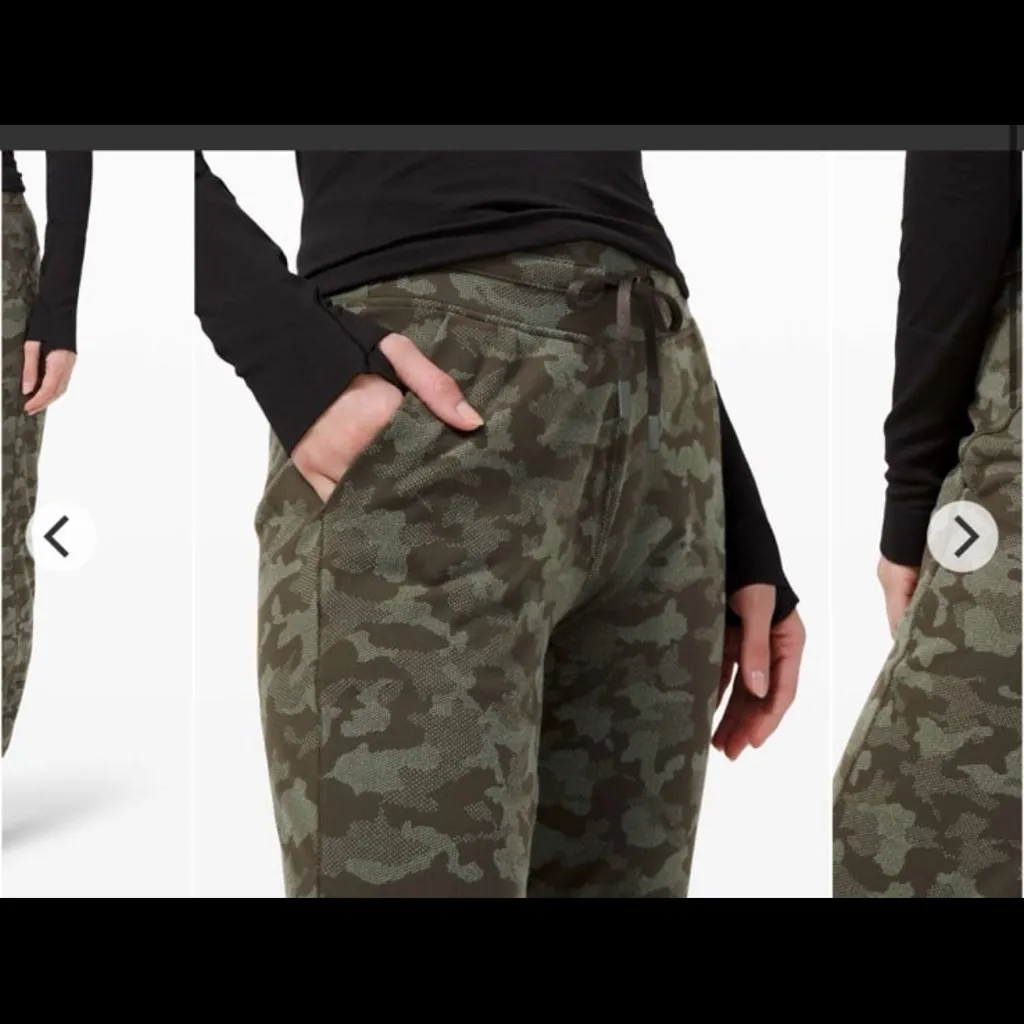 Lululemon Ready to Rulu Jogger in Heritage Camo Dark Olive Green Twill - Image 3
