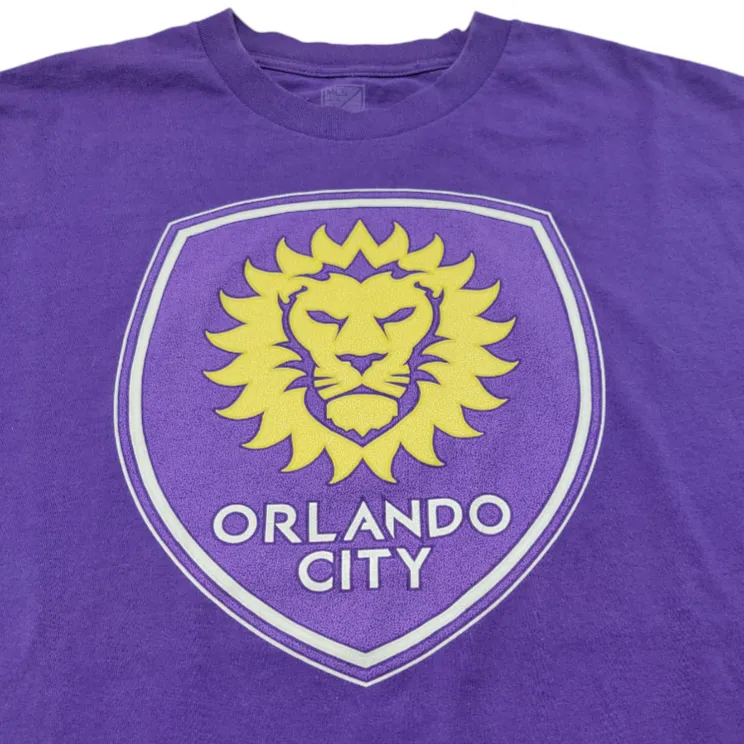 MLS Orlando City Shirt Size Large The Lions Soccer T-Shirt Graphic Print T-Shirt Unisex T-Shirt - Image 3