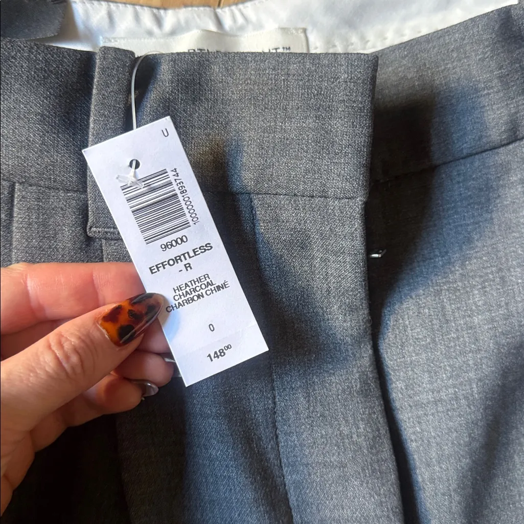 NWT Aritzia Charcoal Effortless Pants - Image 3