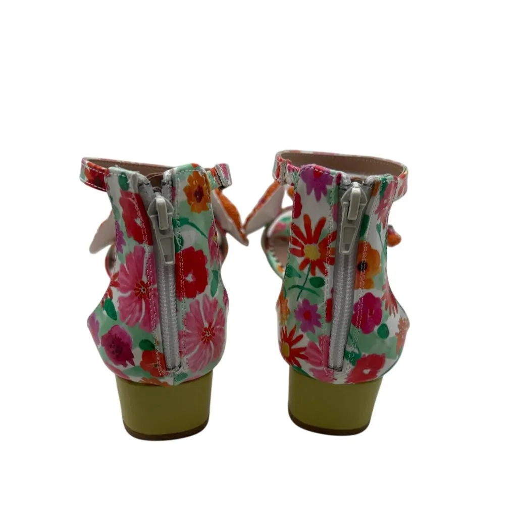 Betsey  Johnson Size 9.5 Floral Embellished Fashon Ankle Strap Sandals - Image 7