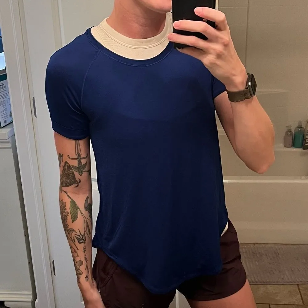 Lululemon Flutter Back Cobalt Tee - Image 6