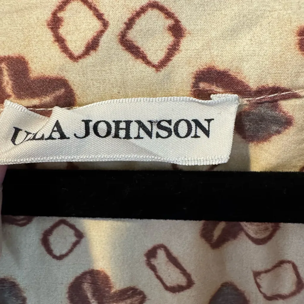 Ulla Johnson Josefina Ruched Floral Print V-Neck Dress | Size 2 / S - Image 8