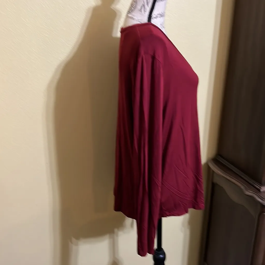 Alfani Intimates V- Neck Long Sleeve Lounge/ Sleep Top - Image 3