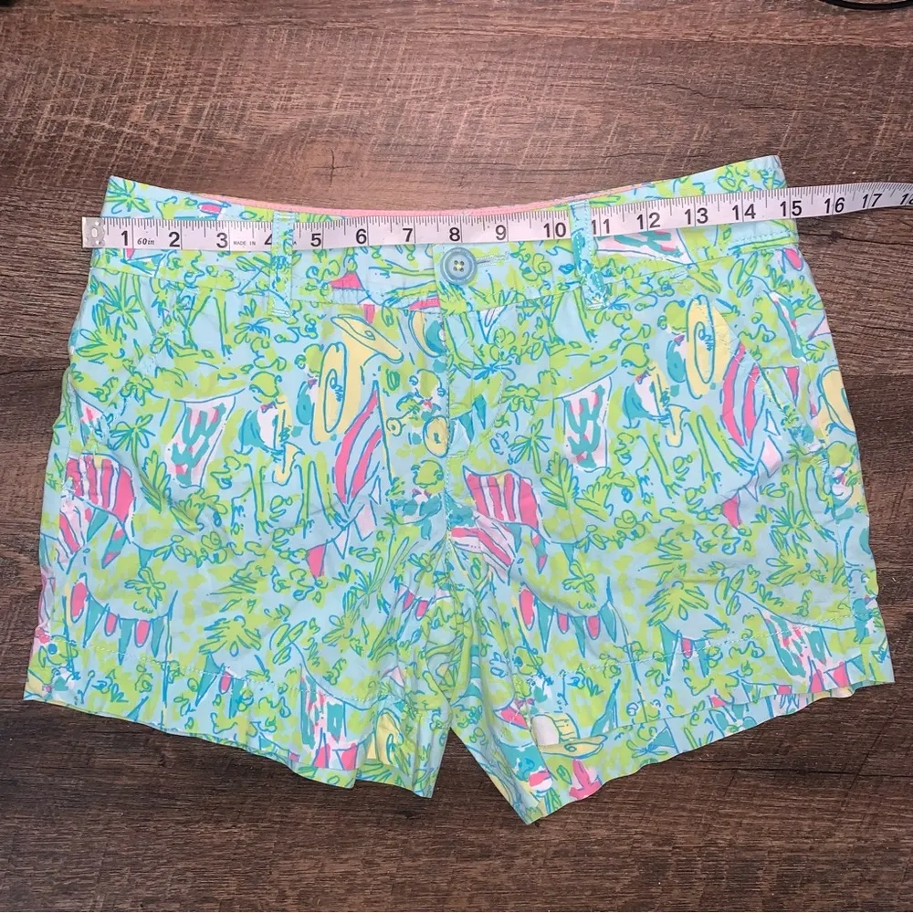 Lilly Pulitzer Callahan Shorts Hops and Pops Holy Grail Print Rare Size 0 - Image 5