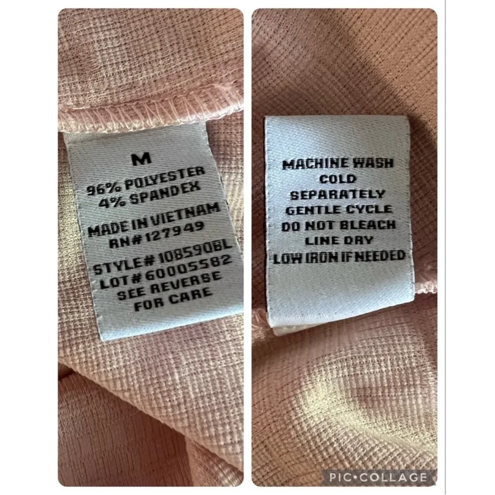 Emma and Michele pale pink dress with ruffle hem size medium - Image 5