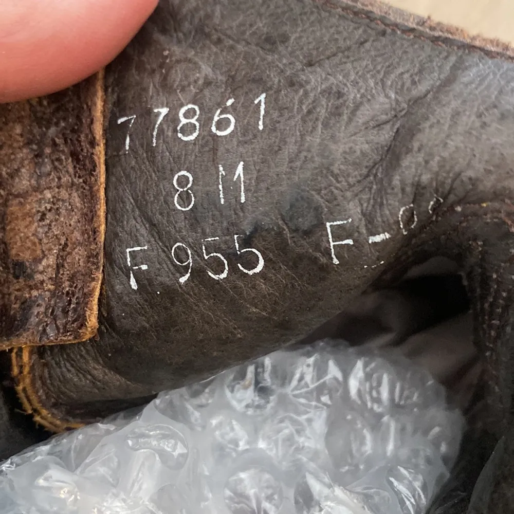 Frye Deborah distressed leather boot with hand embellished studs and side zipper - Image 9