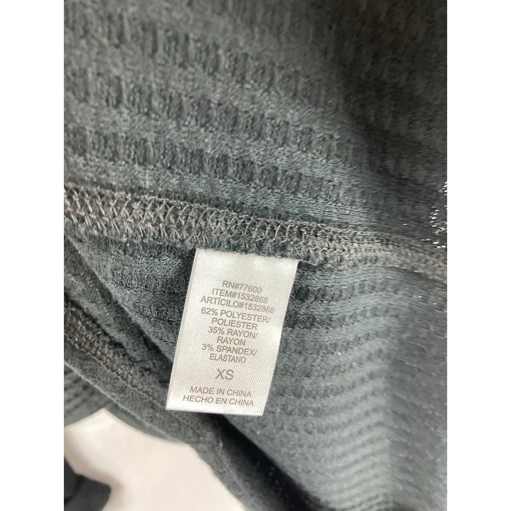 Chaser Waffle Knit Thermal Hoodie Black Size XS - Image 4