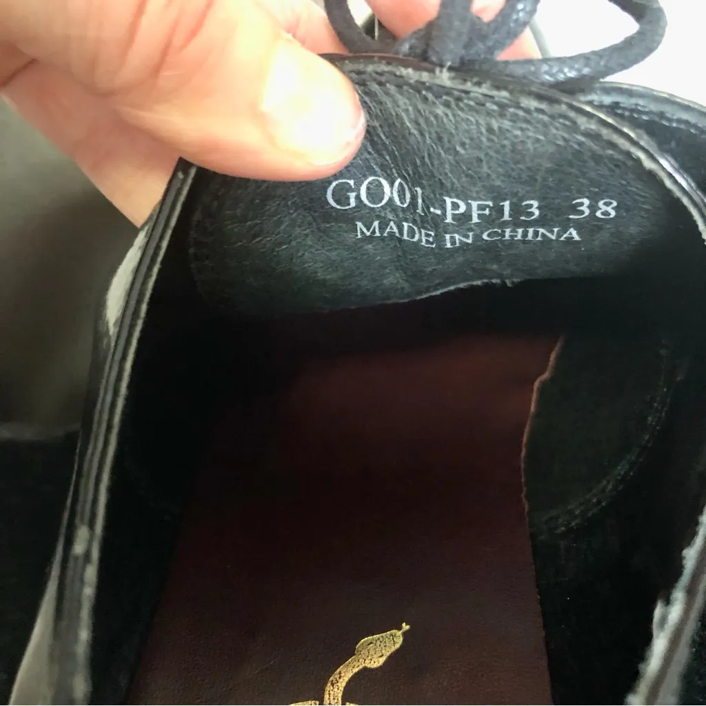 Opening Ceremony Chunky Platform Oxfords 90s Y2K Vibes Black Lace Up Grunge 38 - Image 12