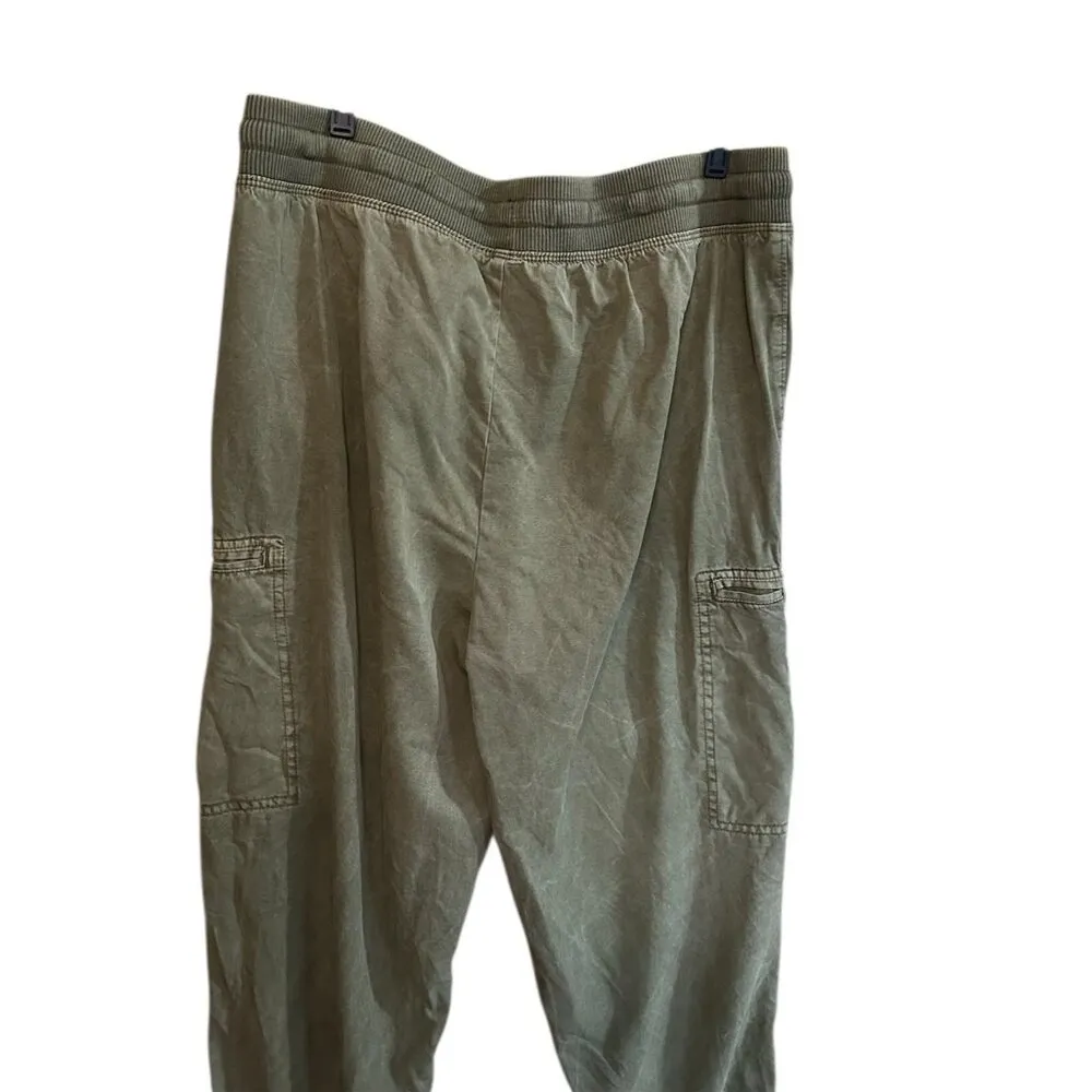 Aerie Lightweight Cargo Jogger Front & Side Pockets Drawstring Utility Size L - Image 8