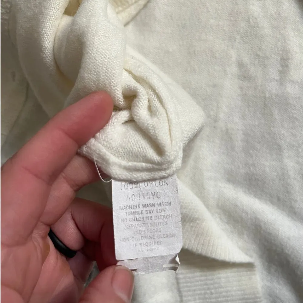 Vintage cardigan cream button up size small White - Image 6