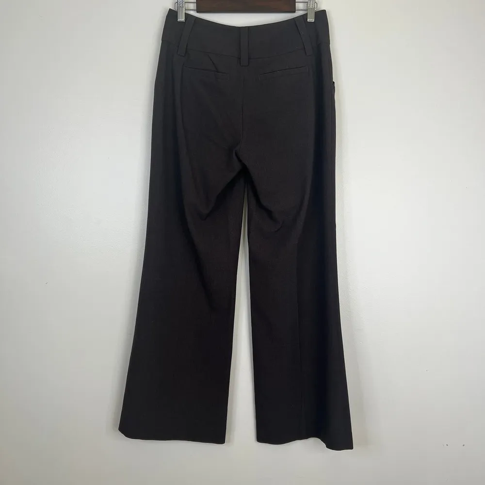 Boston Proper Classic Timless Black Flared Pleated Work Pant Trouser Zip Fly - Image 6