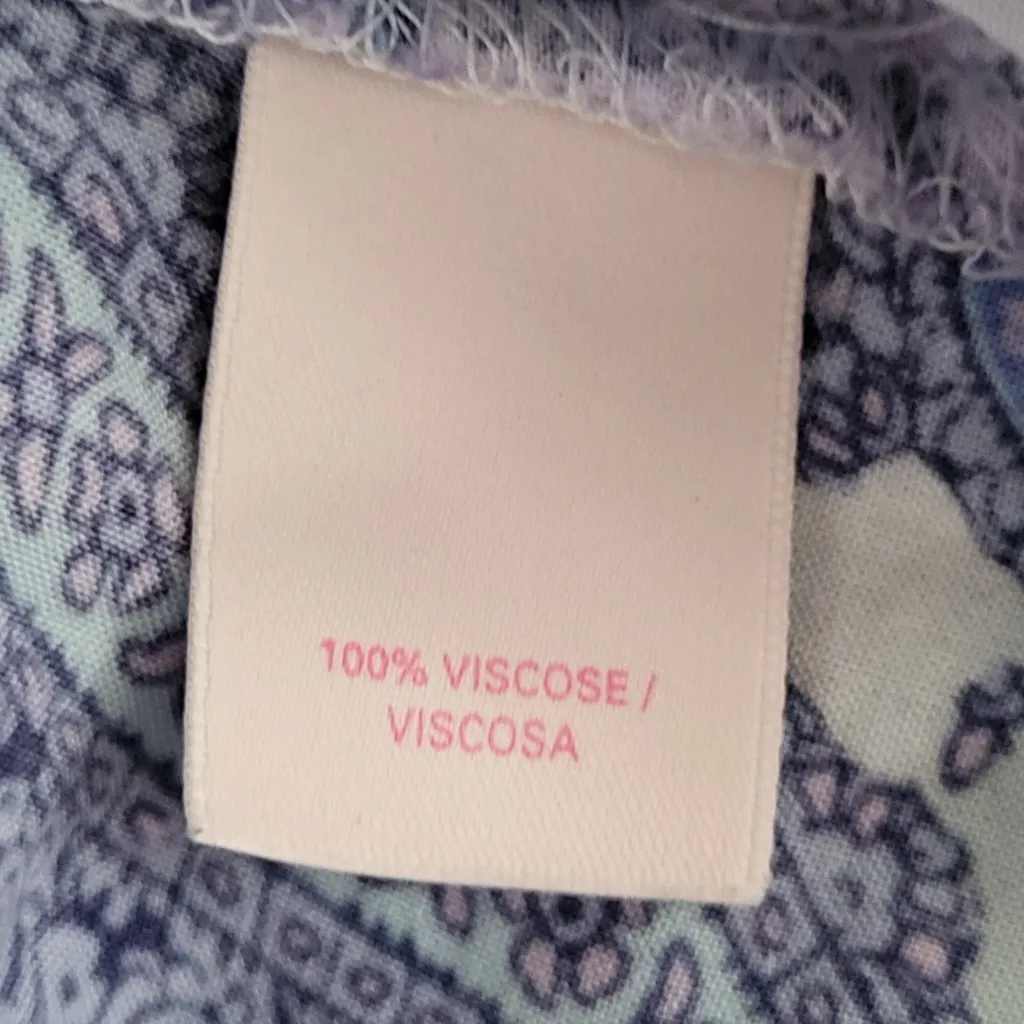 Victoria's Secret Women’s Paisley Shortie Romper Blue Loungewear size Small - Image 5