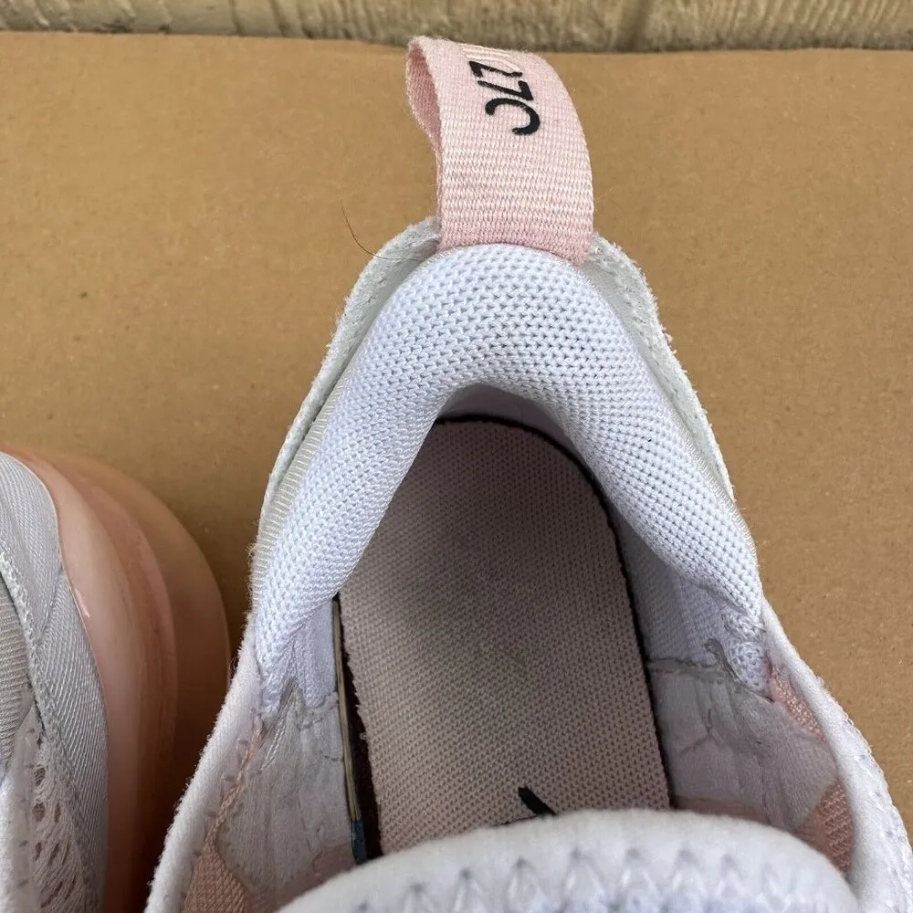 Nike Air Max 270 White Bleached Coral Pink Sneakers AH6789-110 Women’s Size 6.5 - Image 10