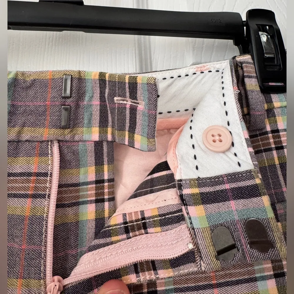 Anthropologie- Multicolored Plaid Capri Pants - Image 3