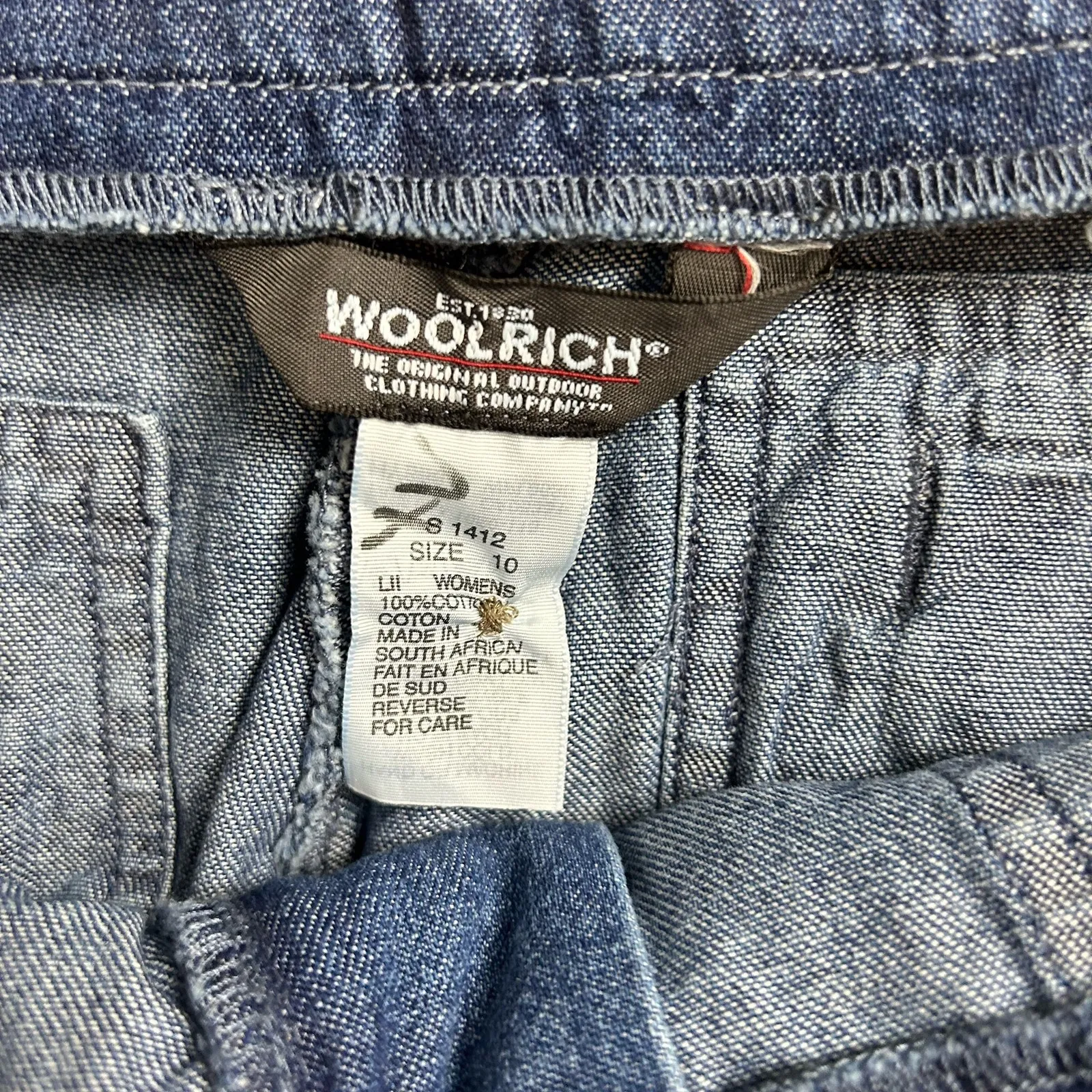 NEW Vtg Woolrich Cropped Jeans Size 10 90s Mom 100% Cotton High Rise Y2K - Image 3
