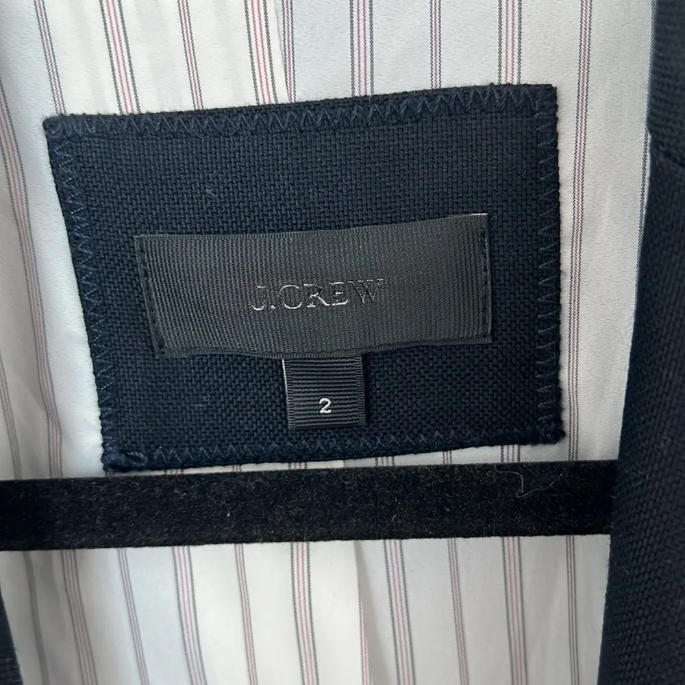 NWOT J crew black label school boy dark navy blazer with gold buttons - Image 9