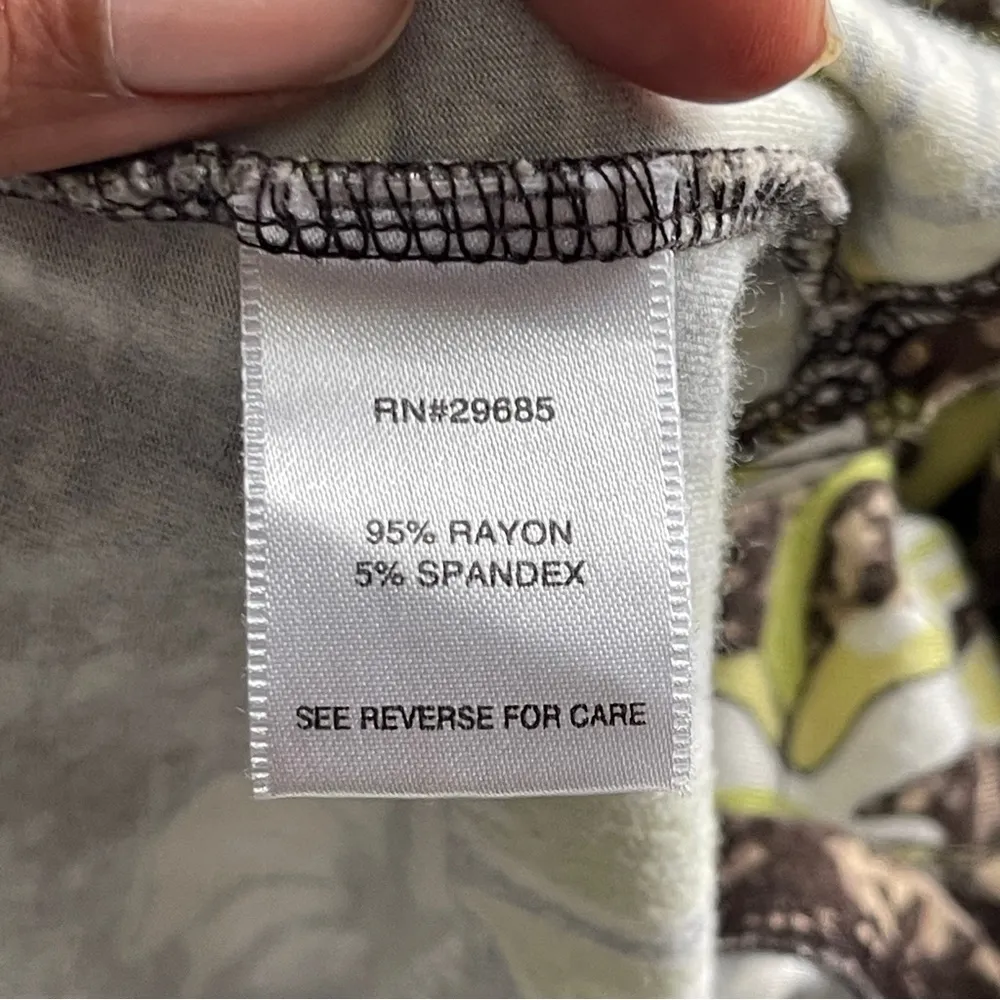 PENDLETON | Green Floral Faux Wrap Dress Sz S - Image 7