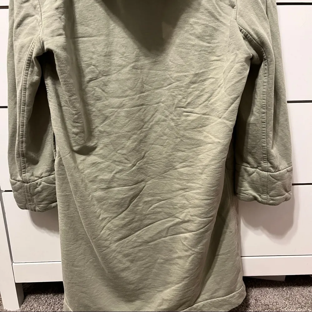 Young Fabulous & Broke Sandrine Quilted Coat Olive Green - Image 4