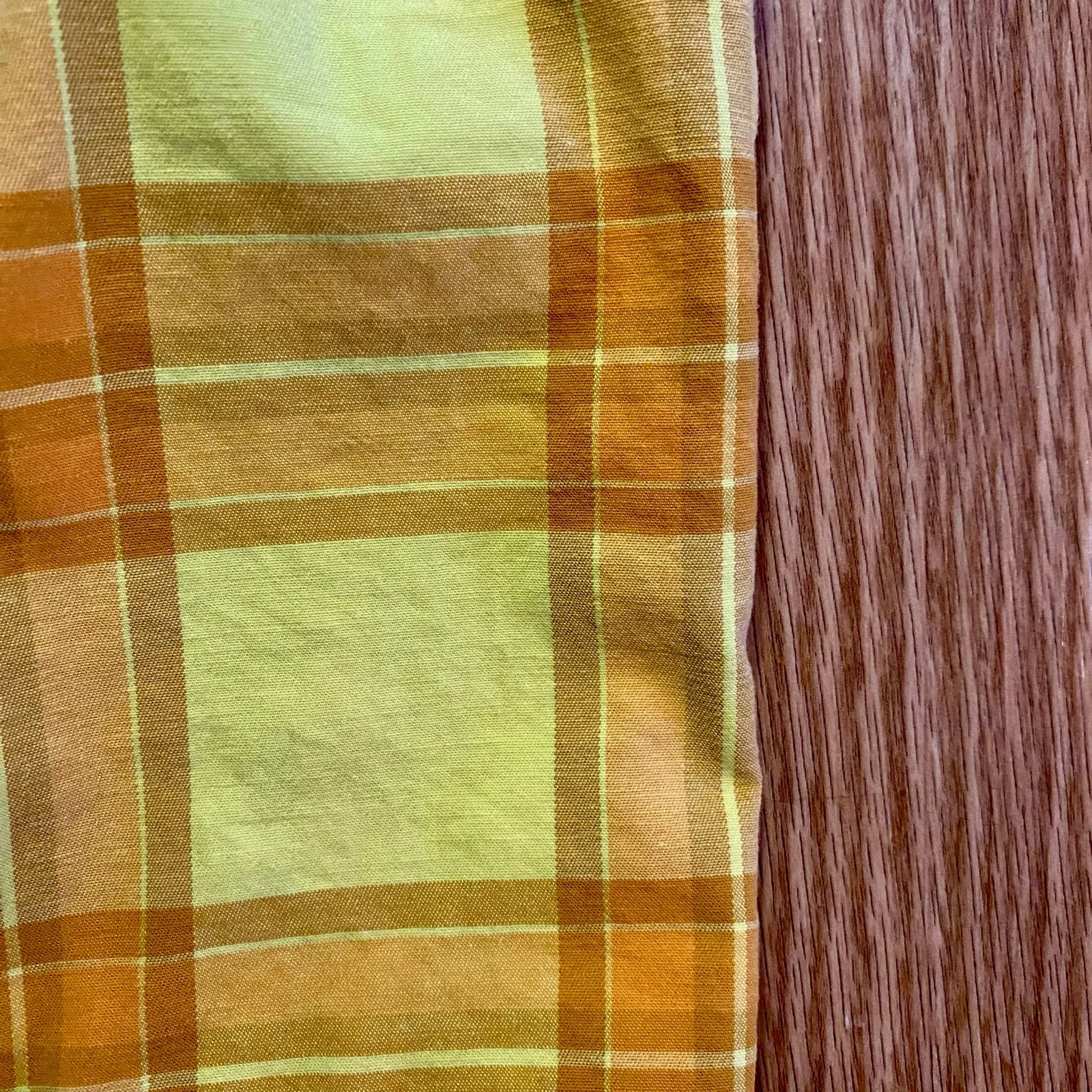 Arizona Jean Co Vintage Yellow Plaid Mini Jumper Dress Womens Medium - Image 6