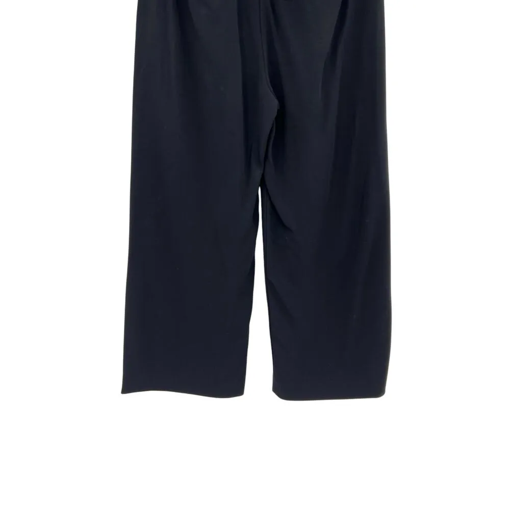 ALC A.L.C Marley Pants Trouser Wide Leg High Rise Crop Pleat Drape Black Size‎ 2 - Image 7