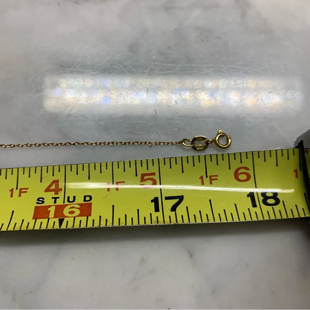 18k Over Sterling Silver 1/10ct. Diamond Cross Pendant Necklace 18” 925 Italy Gold - Image 8