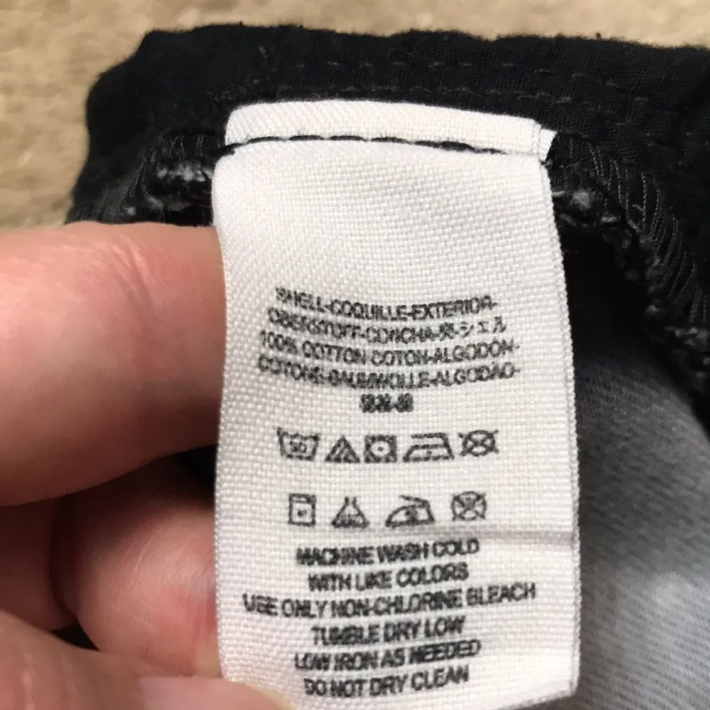 Free People Women’s Distressed Gray Black Rosettes Raw Hem Denim Jean Shorts - Image 8