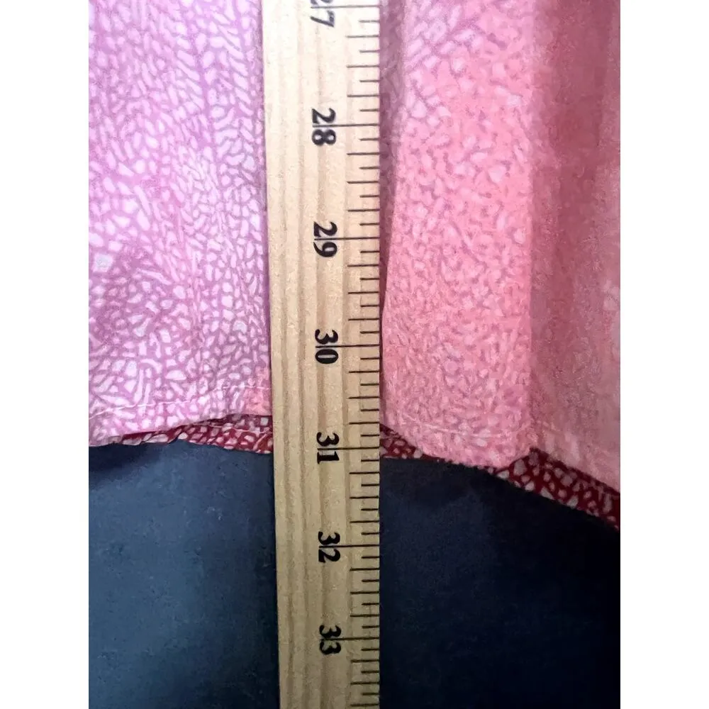 Roxy Short Dress Women's Size Small Bright Leaf Print Empire Waist Vacation - Image 10