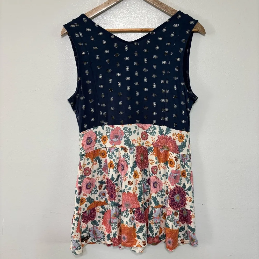 Matilda Jane Boho Spring Summer Floral Tank Top Size M - Image 6