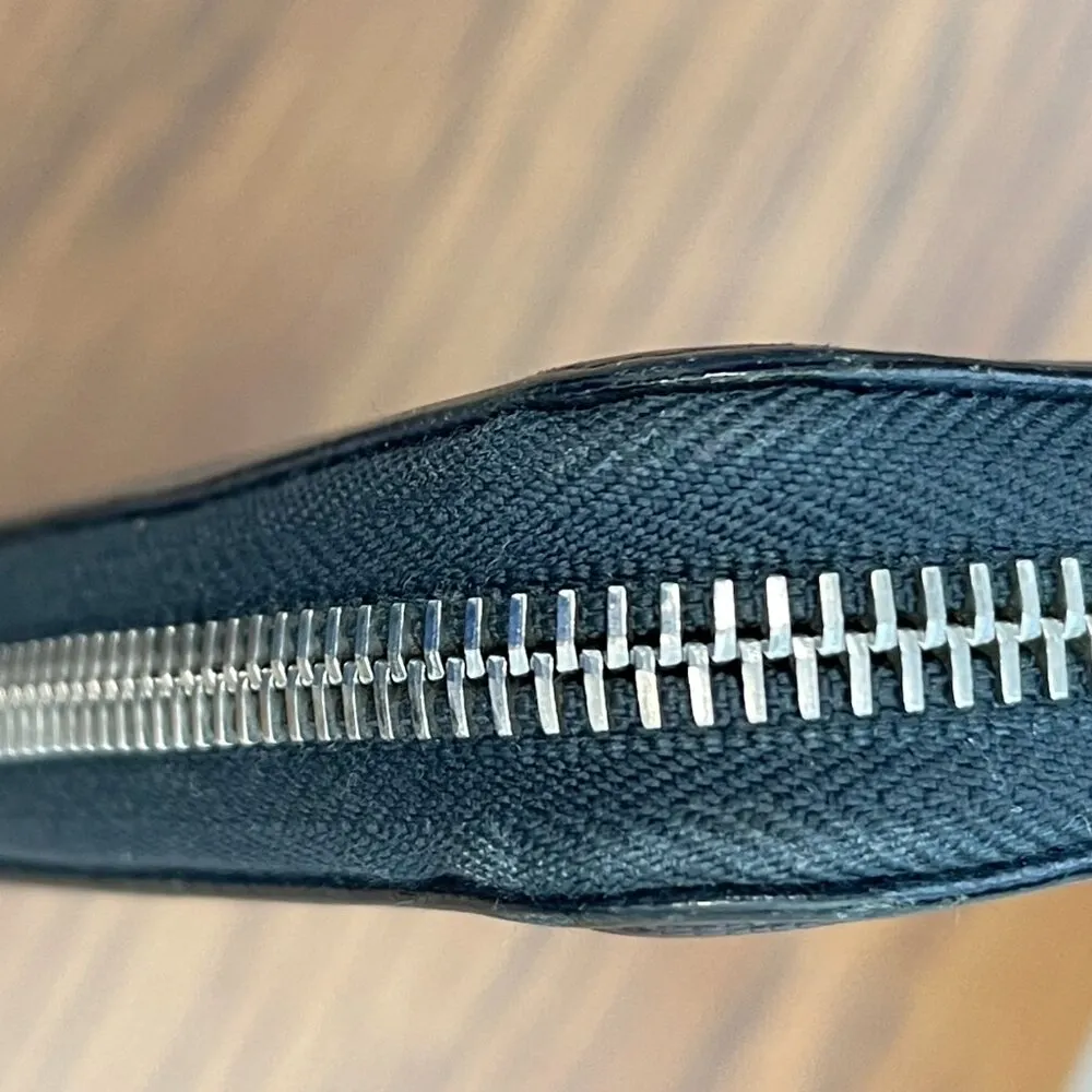 Prada 2ML220 Navy Saffiano Leather Long Wallet w/ Pockets Galore! - Preowned - Image 9