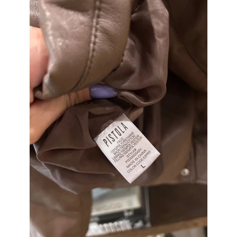 Pistola Donovan Swing Puffer Jacket Espresso Womens Size Large - Image 13