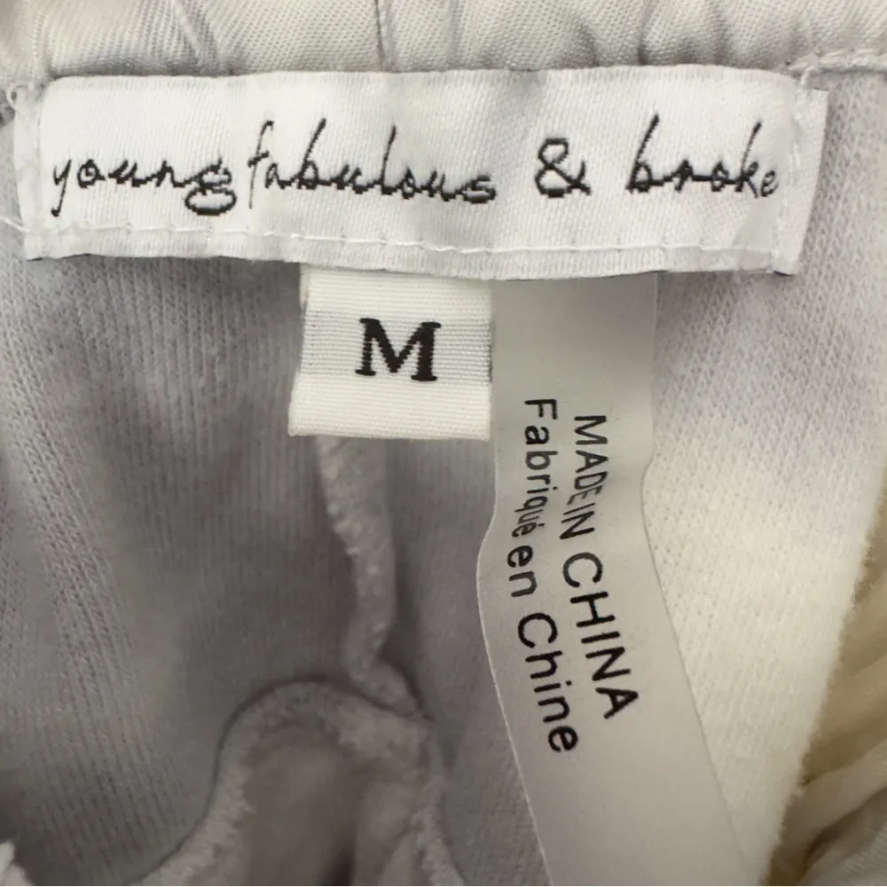 Young Fabulous & Broke Terrycloth Tie Dye Shorts Drawstring Waist Pockets summer - Image 6