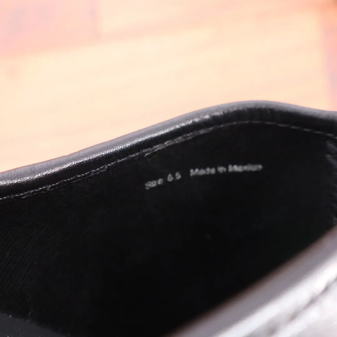 Dolce Vita Hila Leather Clog Mules Black Braided Chunky Heel Size 6.5 - Image 7