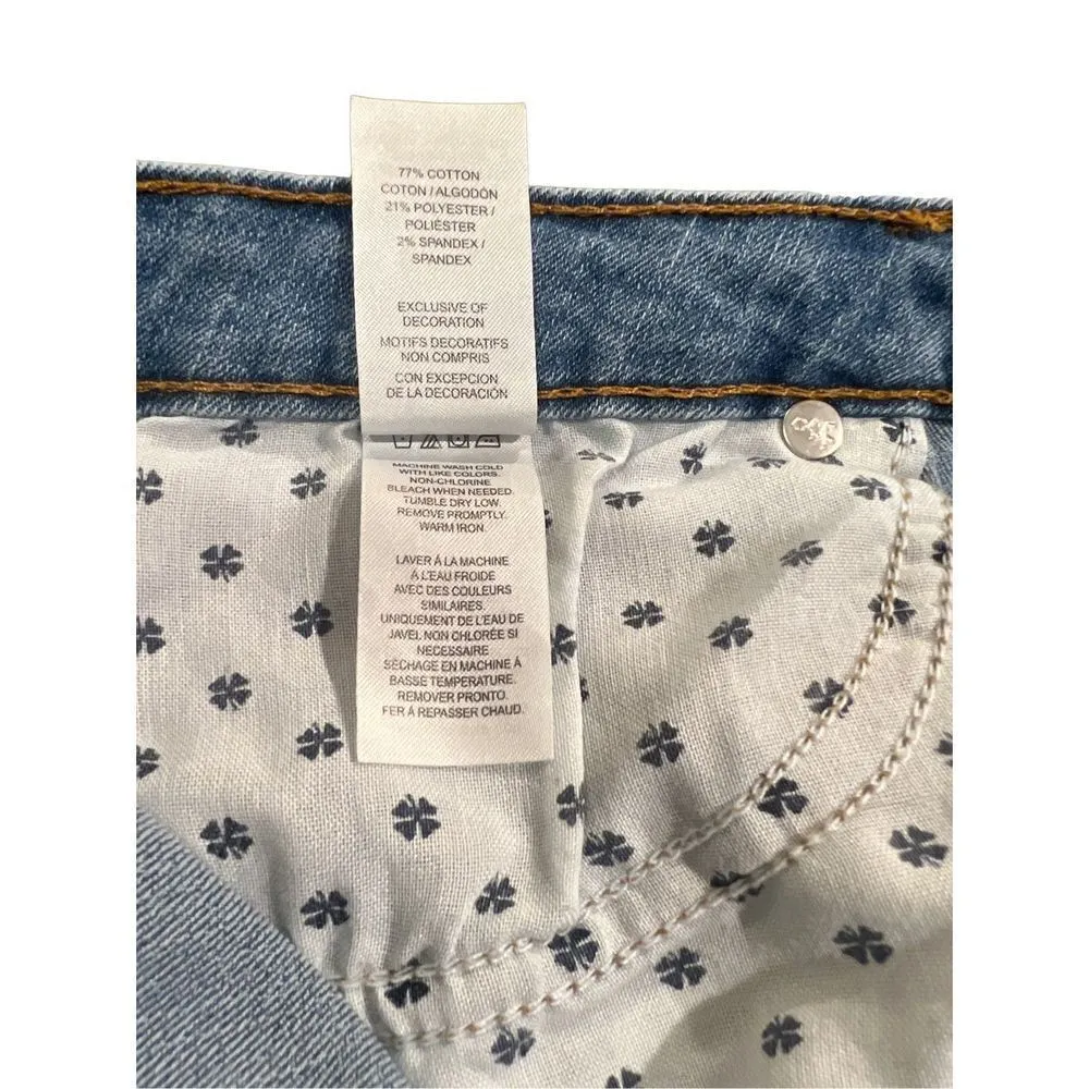 Lucky Brand flamingos pineapple watermelon embroidered jeans  shorts - Image 12