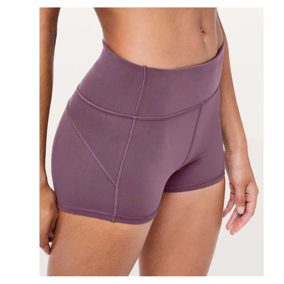 Lululemon In Movement Short *Everlux 2.5" Everlux Arctic Plum 10 Purple - Image 3
