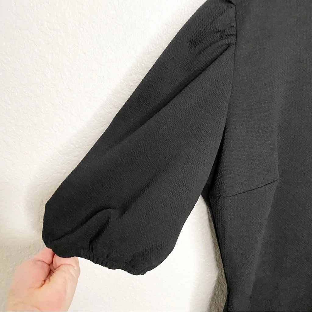 ASHLEY STEWART BLACK PEPLUM TOP SIZE 18/20 - Image 6