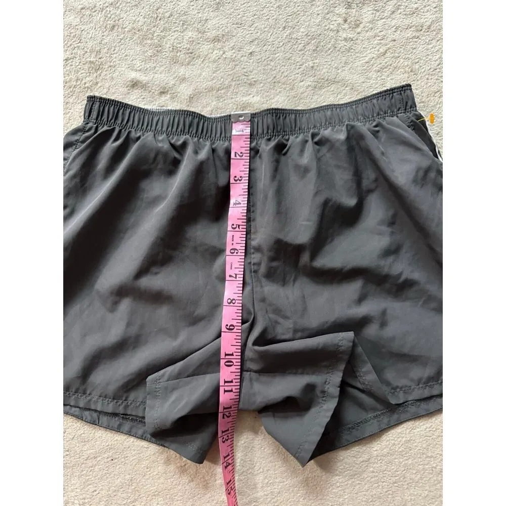 Nike Women's Running Shorts‎ Gray Dri Fit Lined Drawstring Size Medium - Image 7