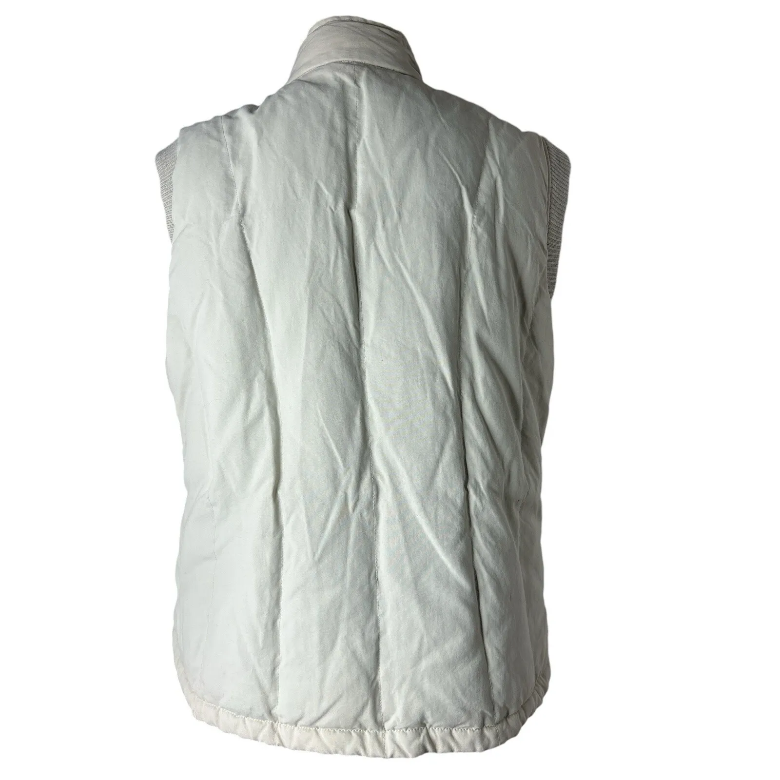 Woolrich‎ women's down Cream Duck Vest Size XL EUC - Image 7