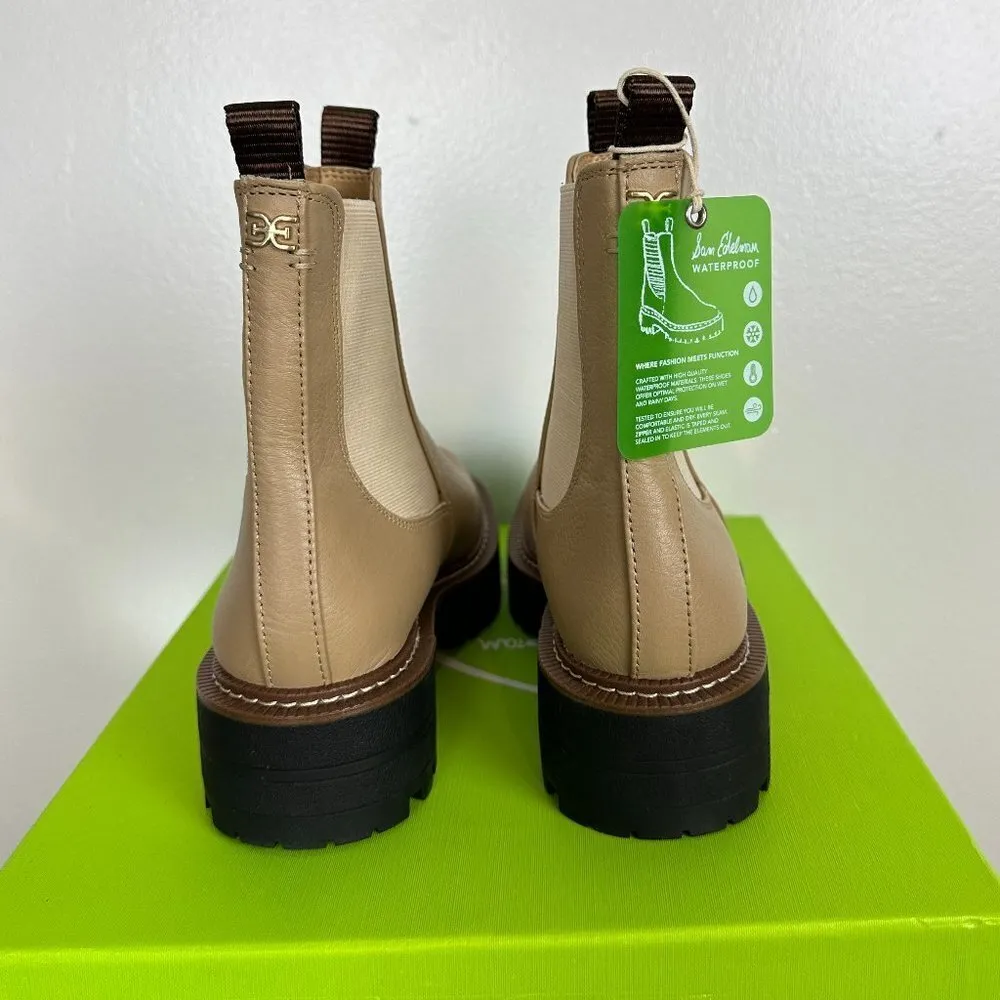 SAM EDELMAN Laguna Waterproof Lug Sole Chelsea Boot in Sesame Size US 6 NWT - Image 9